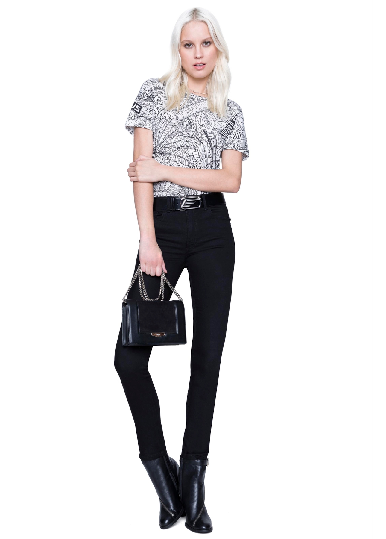 Blusa Malha Jungle Fever Off White