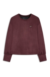 Blusa Malha Nobu Box Blufant Dark Wine