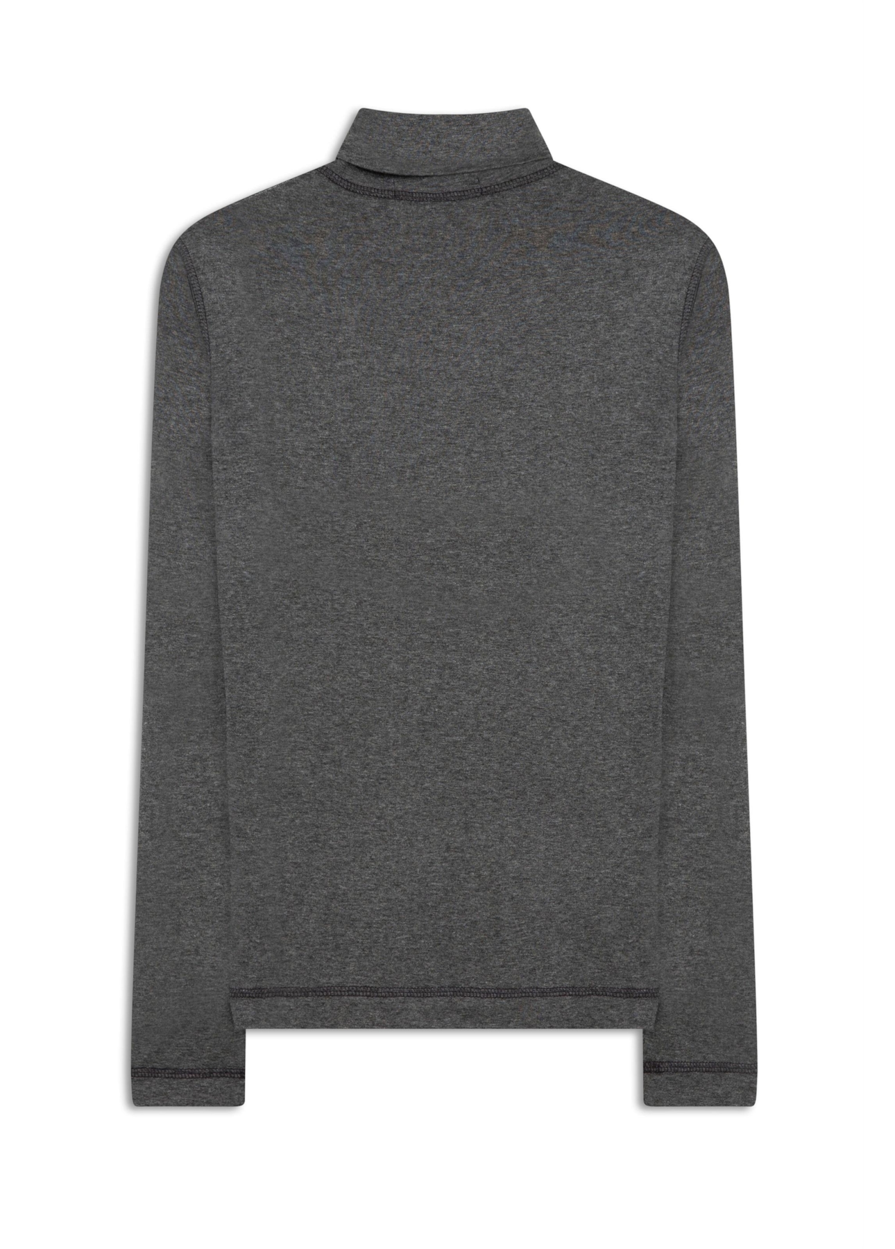 Blusa Melange Colar High Cinza Mescla