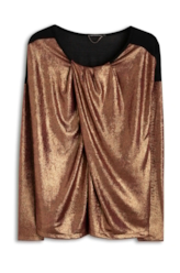 Blusa Mescla Metal Torcao Bordeaux