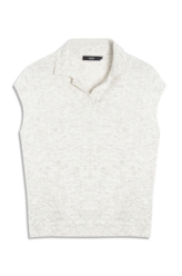 Blusa Mescla Polo Jersey Off White Mescla