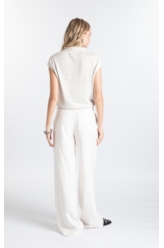 Blusa Mescla Polo Jersey Off White Mescla