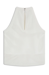 Blusa Mesh Cava Americana Branco