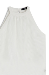 Blusa Mesh Cava Americana Branco
