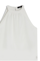 Blusa Mesh Cava Americana Branco