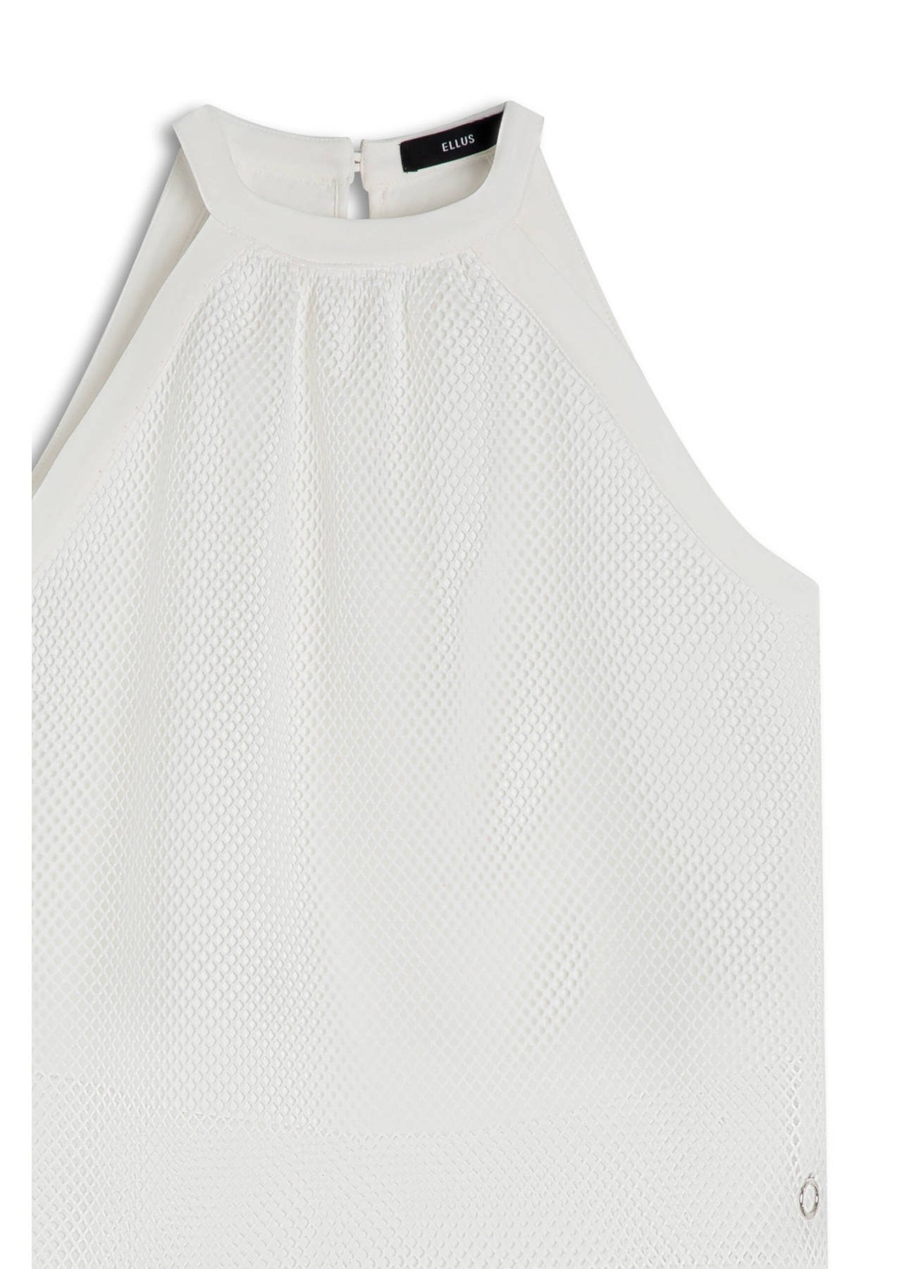Blusa Mesh Cava Americana Branco