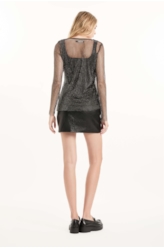Blusa Mesh Hotfix Preto