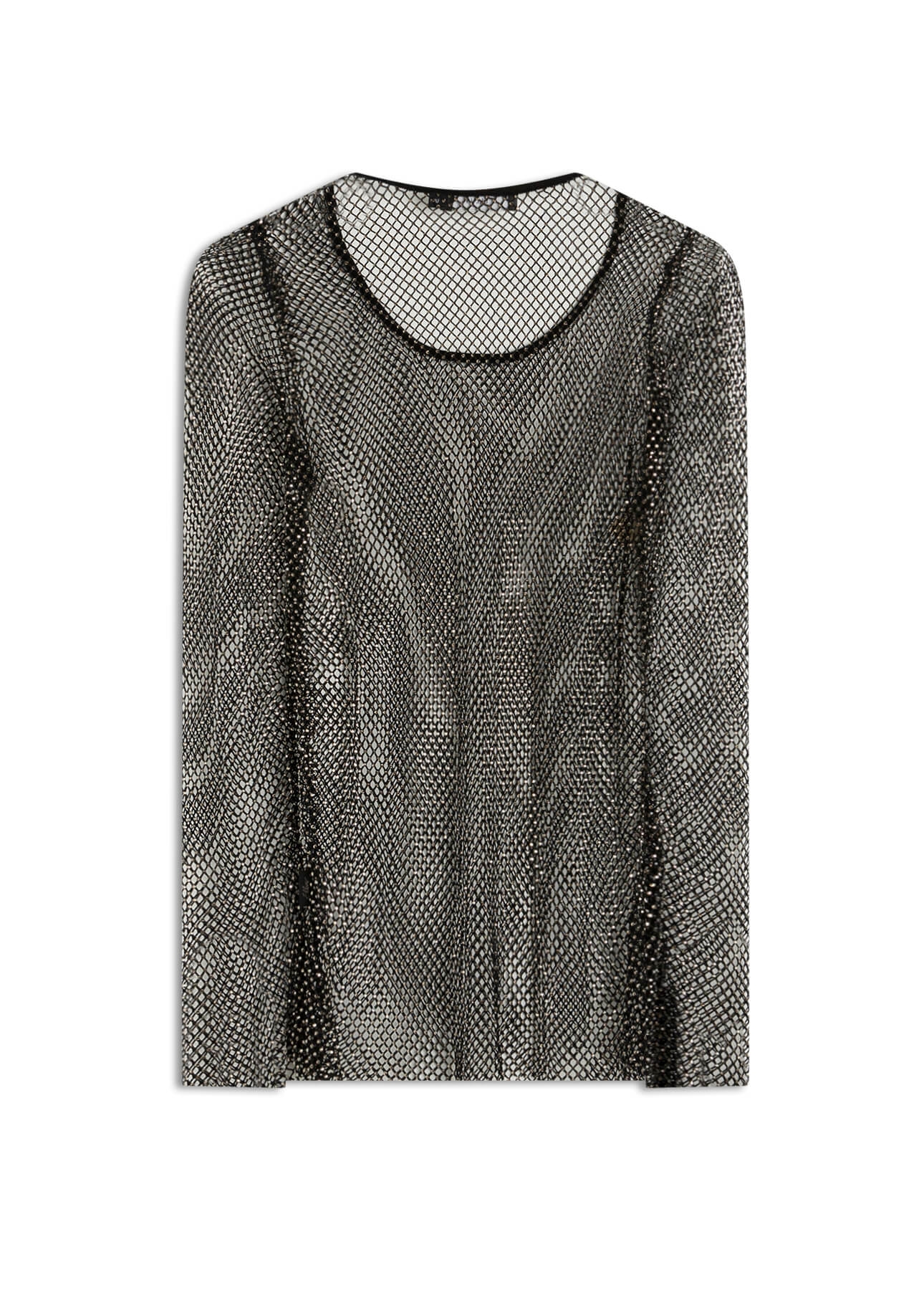 Blusa Mesh Hotfix Preto