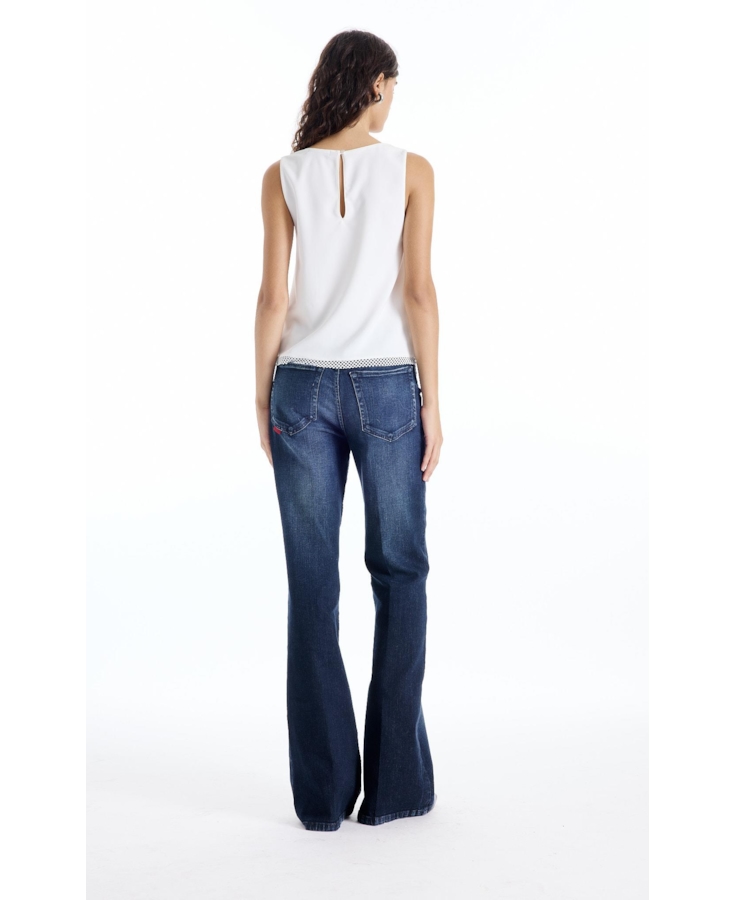 Blusa Mesh Sleeveless Branco