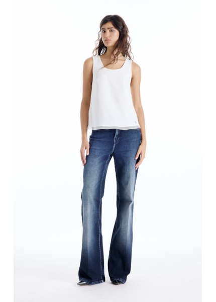Blusa Mesh Sleeveless Branco