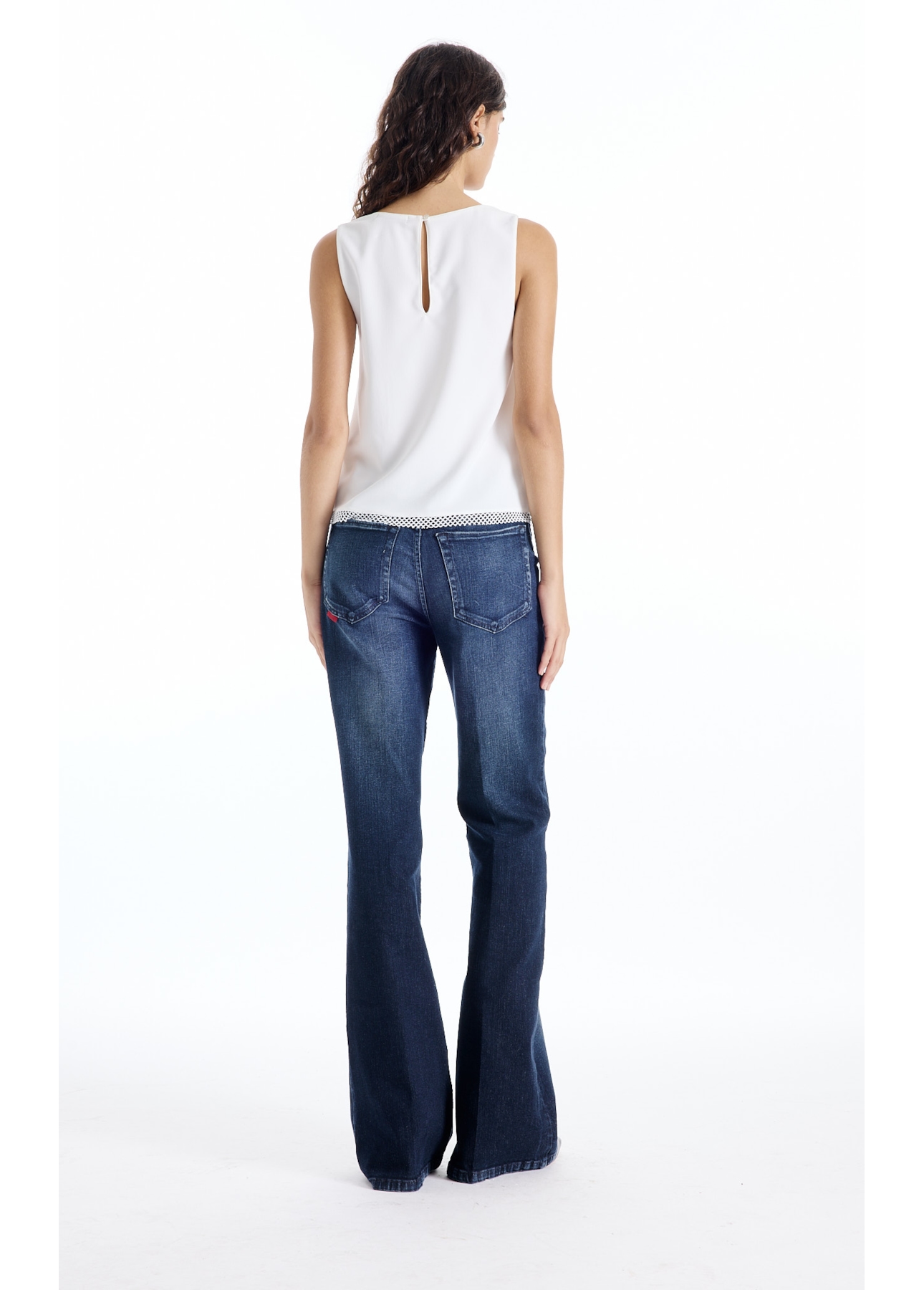 Blusa Mesh Sleeveless Branco