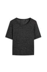 Blusa  Metalic Boxy Preto