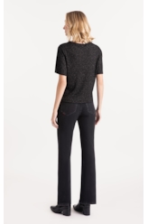 Blusa  Metalic Boxy Preto