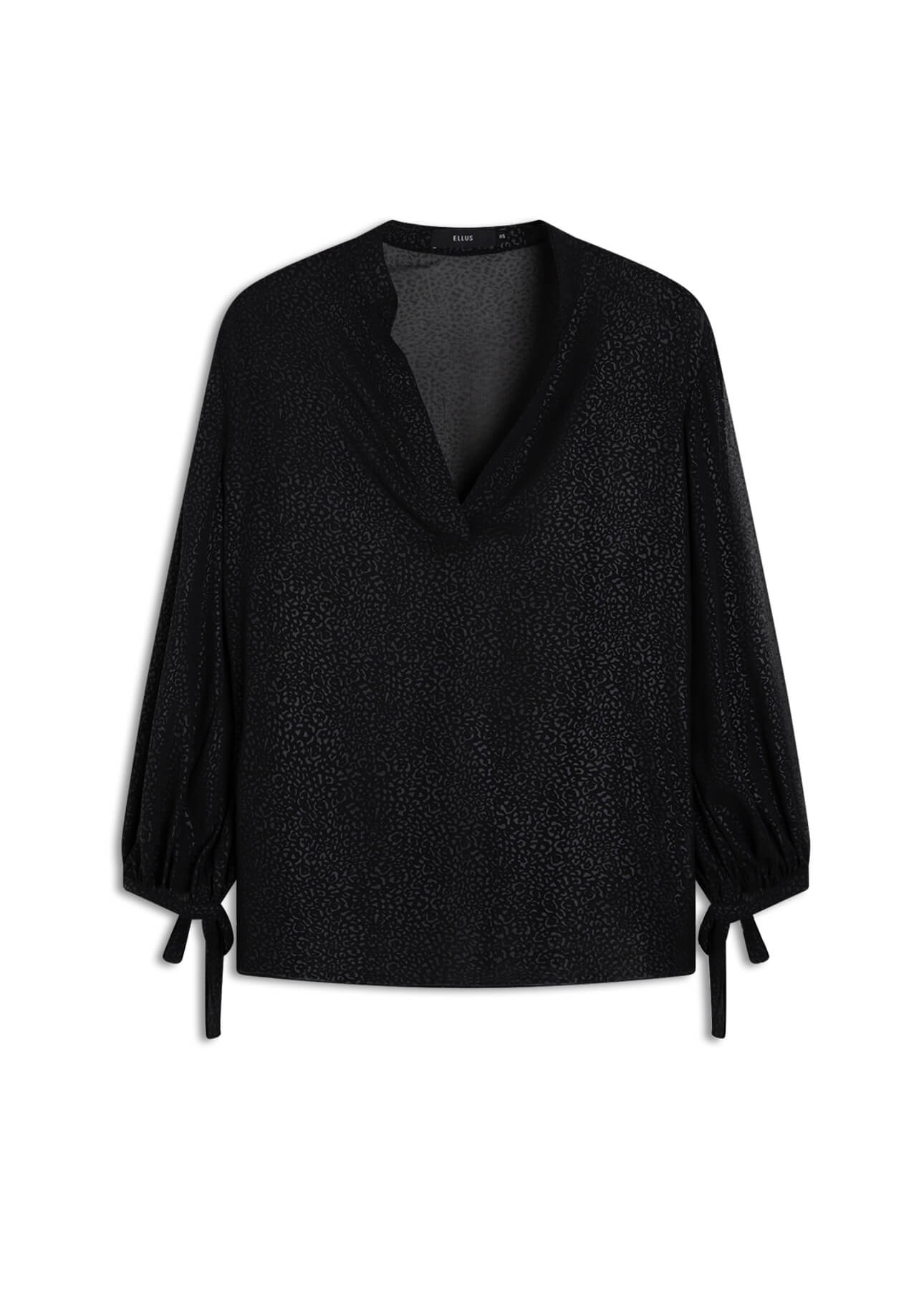 Blusa Microchiffon Print Preto