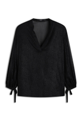 Blusa Microchiffon Print Preto