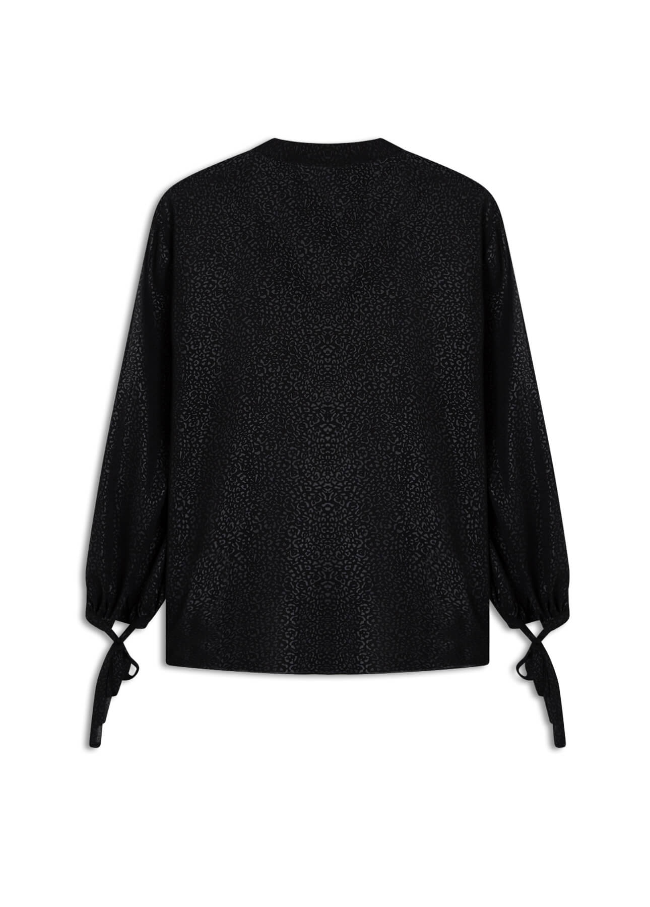 Blusa Microchiffon Print Preto