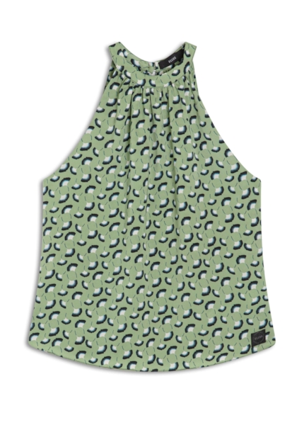 Blusa Mini Leques Sleeveless Padrao 1