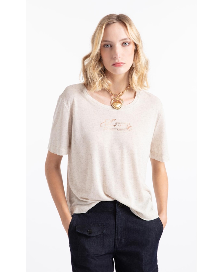 Blusa Modal Linen Natural