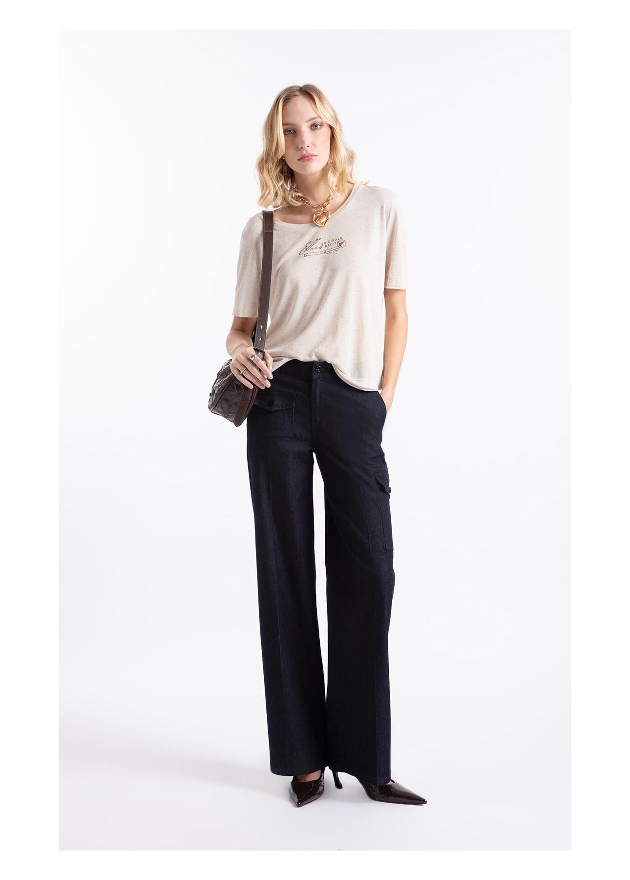 Blusa Modal Linen Natural