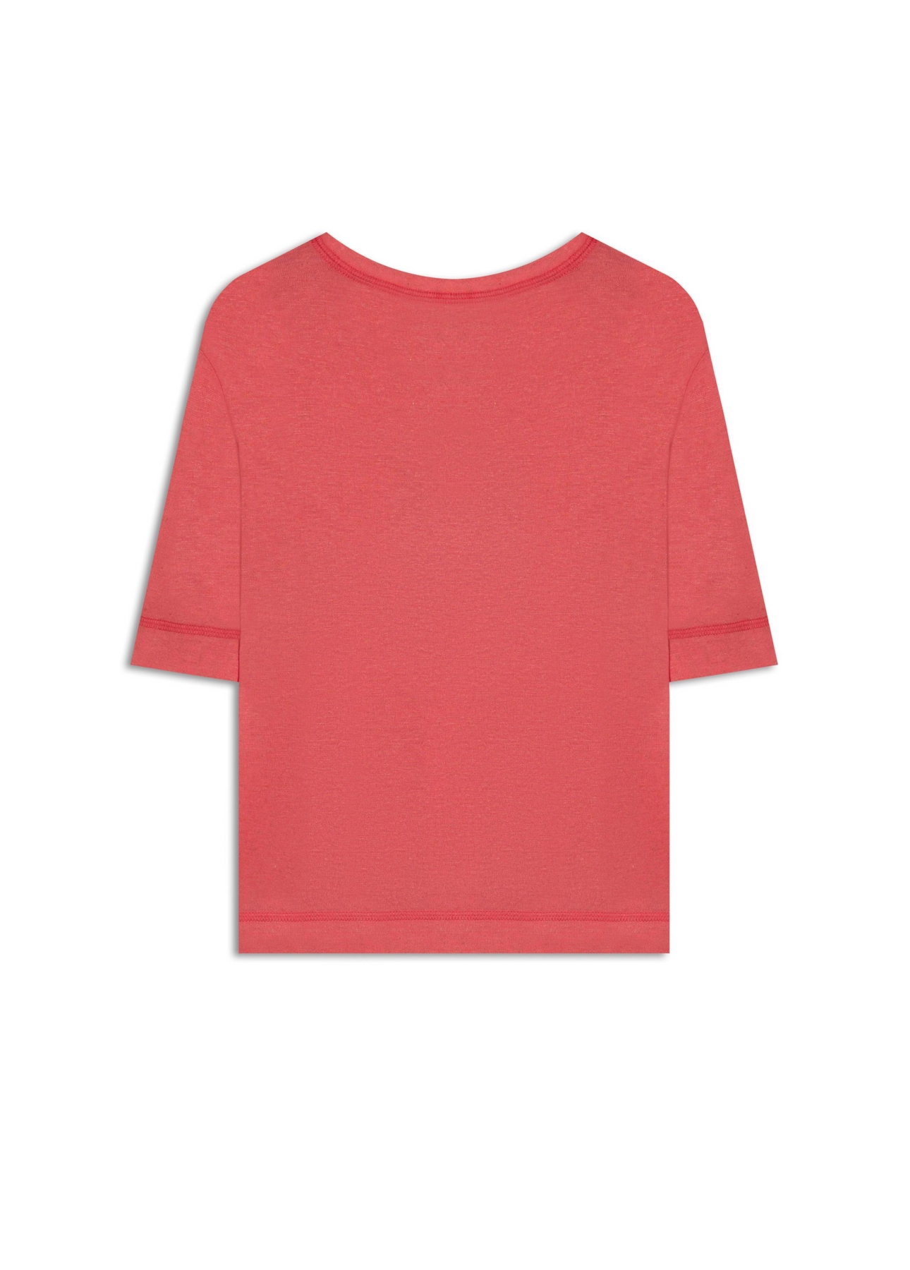 Blusa Modal Linen Stamp Cowboy Boxy Goiaba