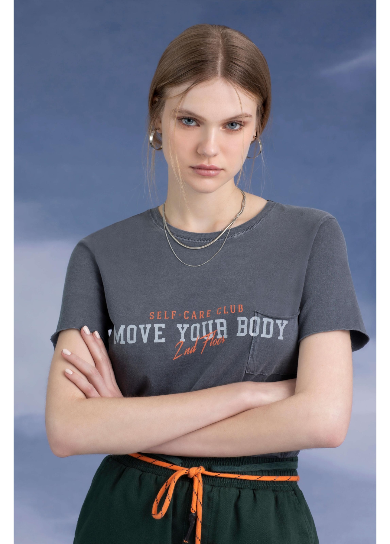 Blusa Move Your Body 2nd Floor Dark Navy