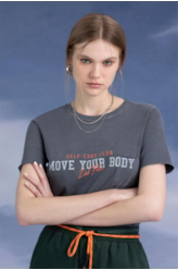 Blusa Move Your Body 2nd Floor Dark Navy