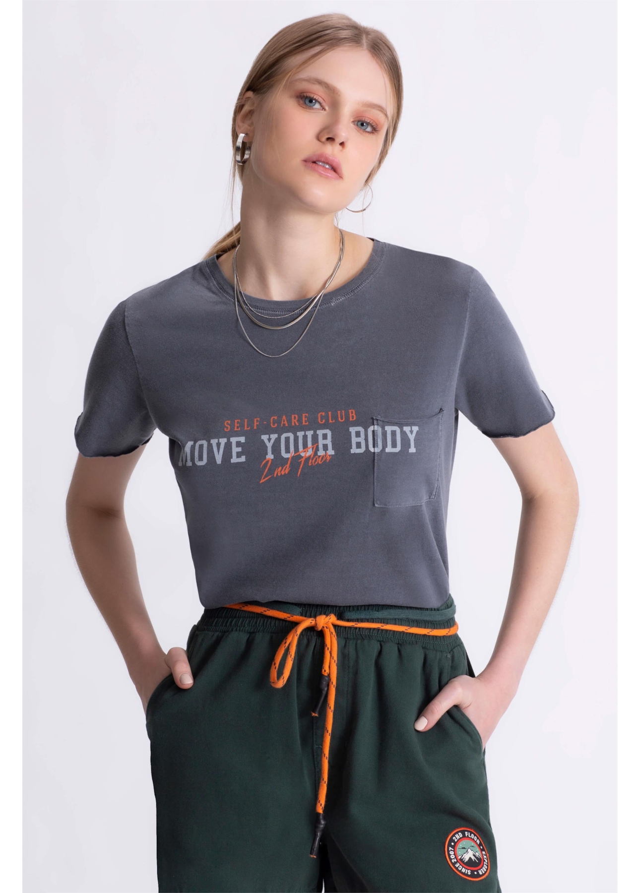 Blusa Move Your Body 2nd Floor Dark Navy