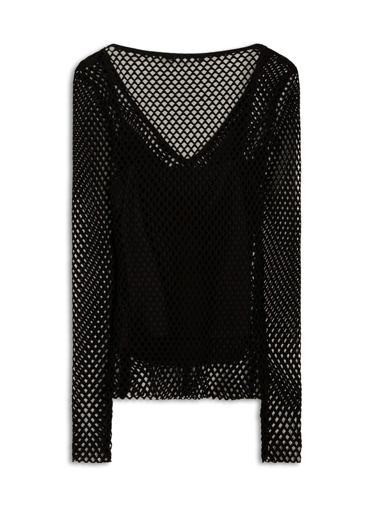 Blusa Neckline Aranha Preto