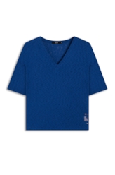 Blusa New Flame Neckline Royal