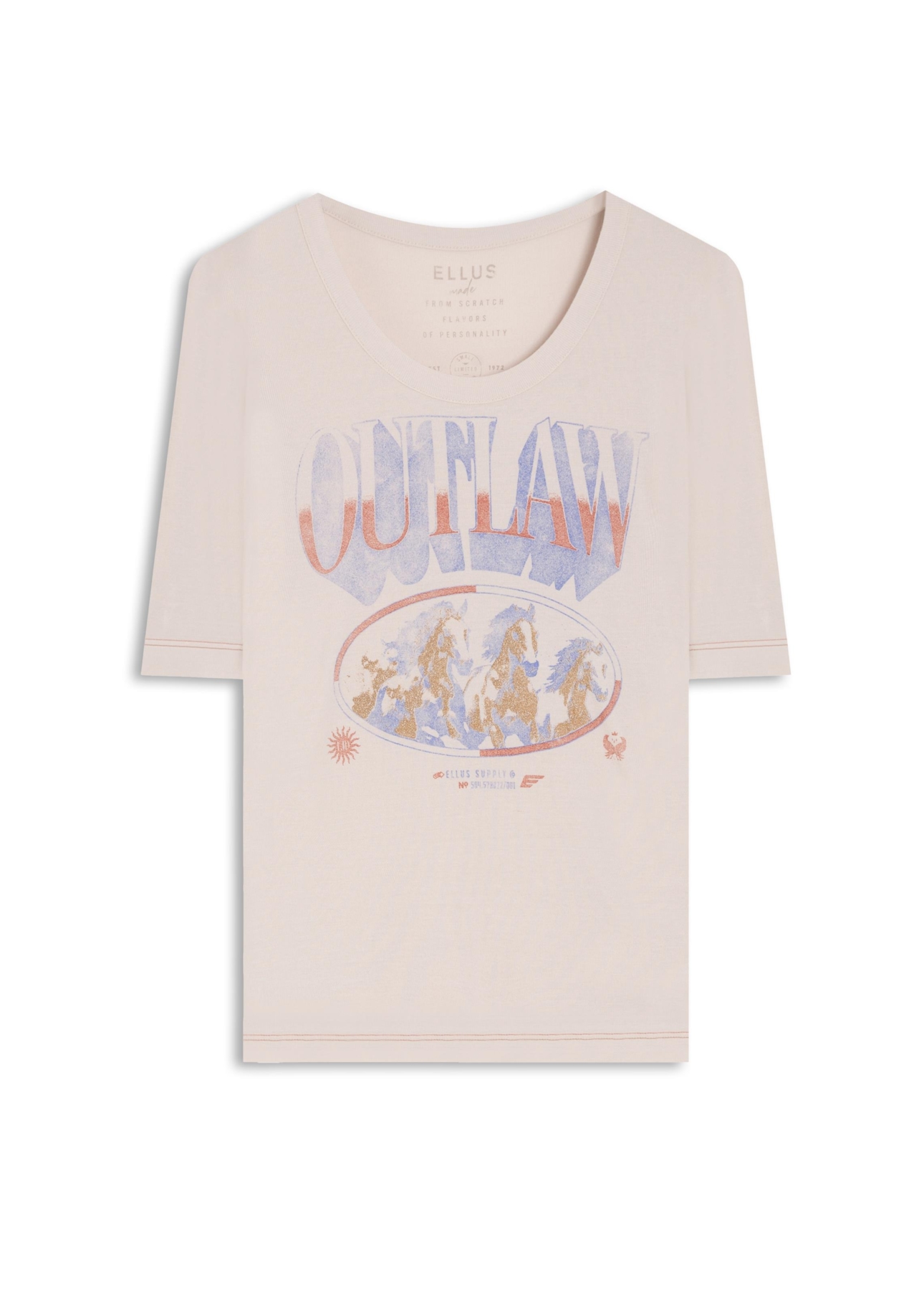 Blusa Outlaw Horses Sandy