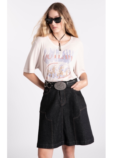 Blusa Outlaw Horses Sandy