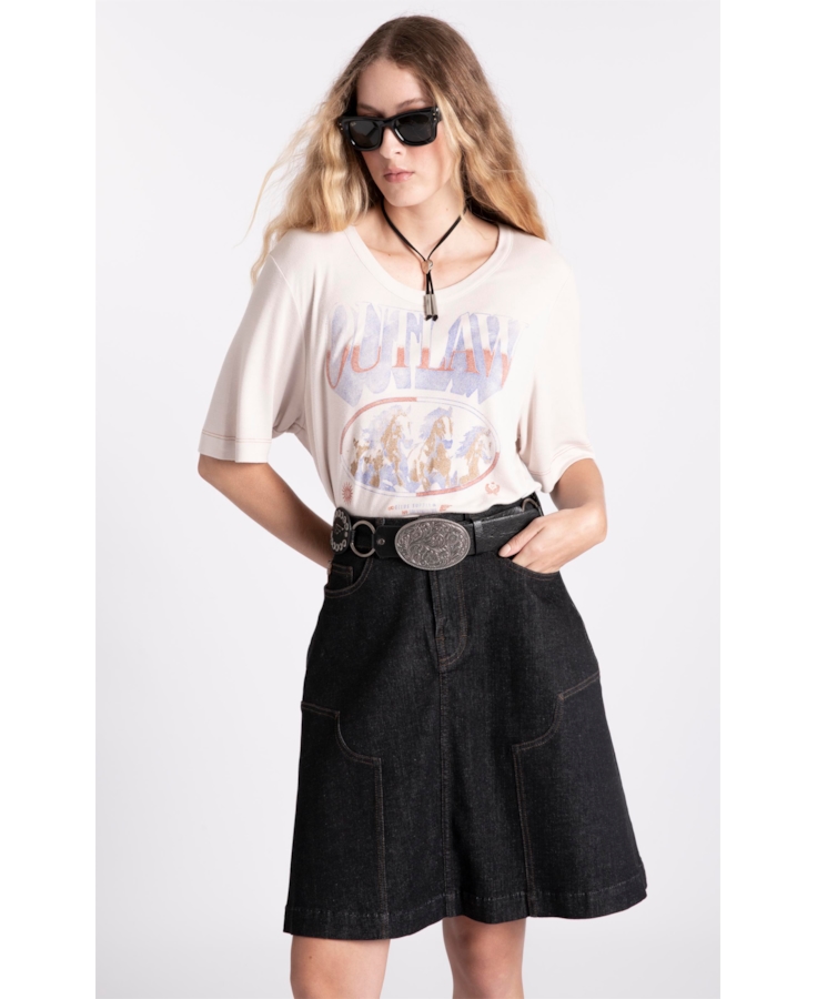 Blusa Outlaw Horses Sandy