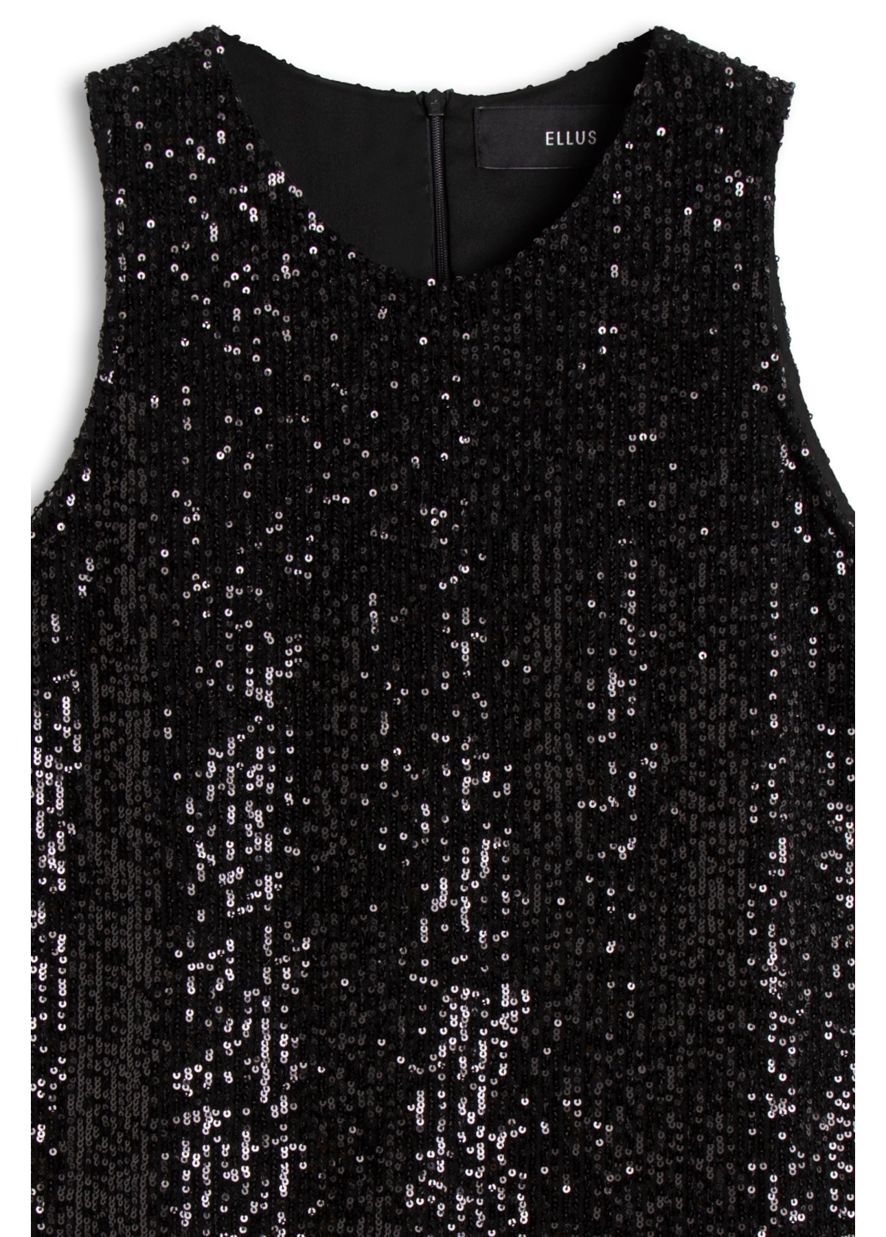 Blusa Paetê Glow Sleeveless Preto