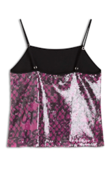Blusa Paete Grafit Sleeveless Pink