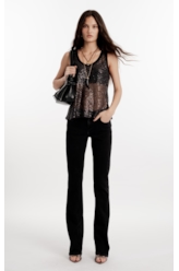 Blusa Paetê Shine Preto