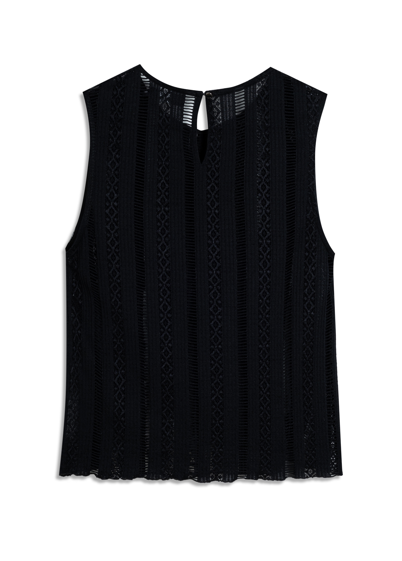 Blusa Palito Sleeveless Ruffles Preto
