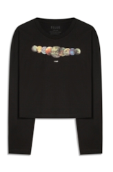 Blusa Planetas Ellus Preto