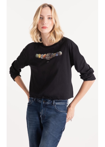Blusa Planetas Ellus Preto
