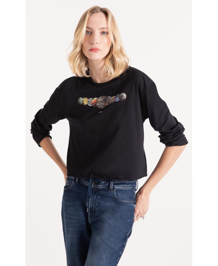 Blusa Planetas Ellus Preto