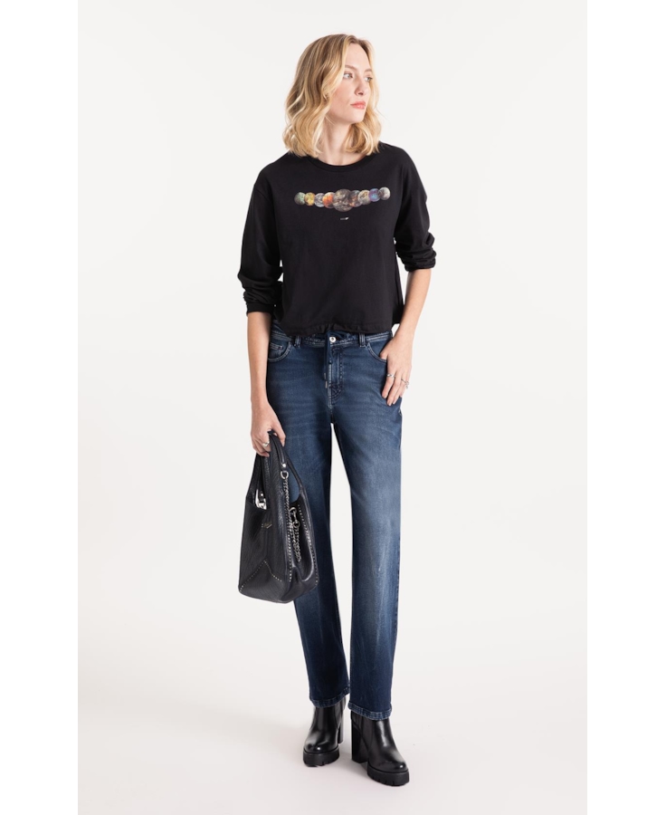 Blusa Planetas Ellus Preto