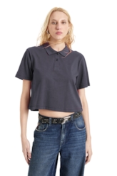 Blusa Polo Ellus Purple Blue