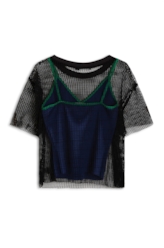 Blusa Power Fit Cropped Preto