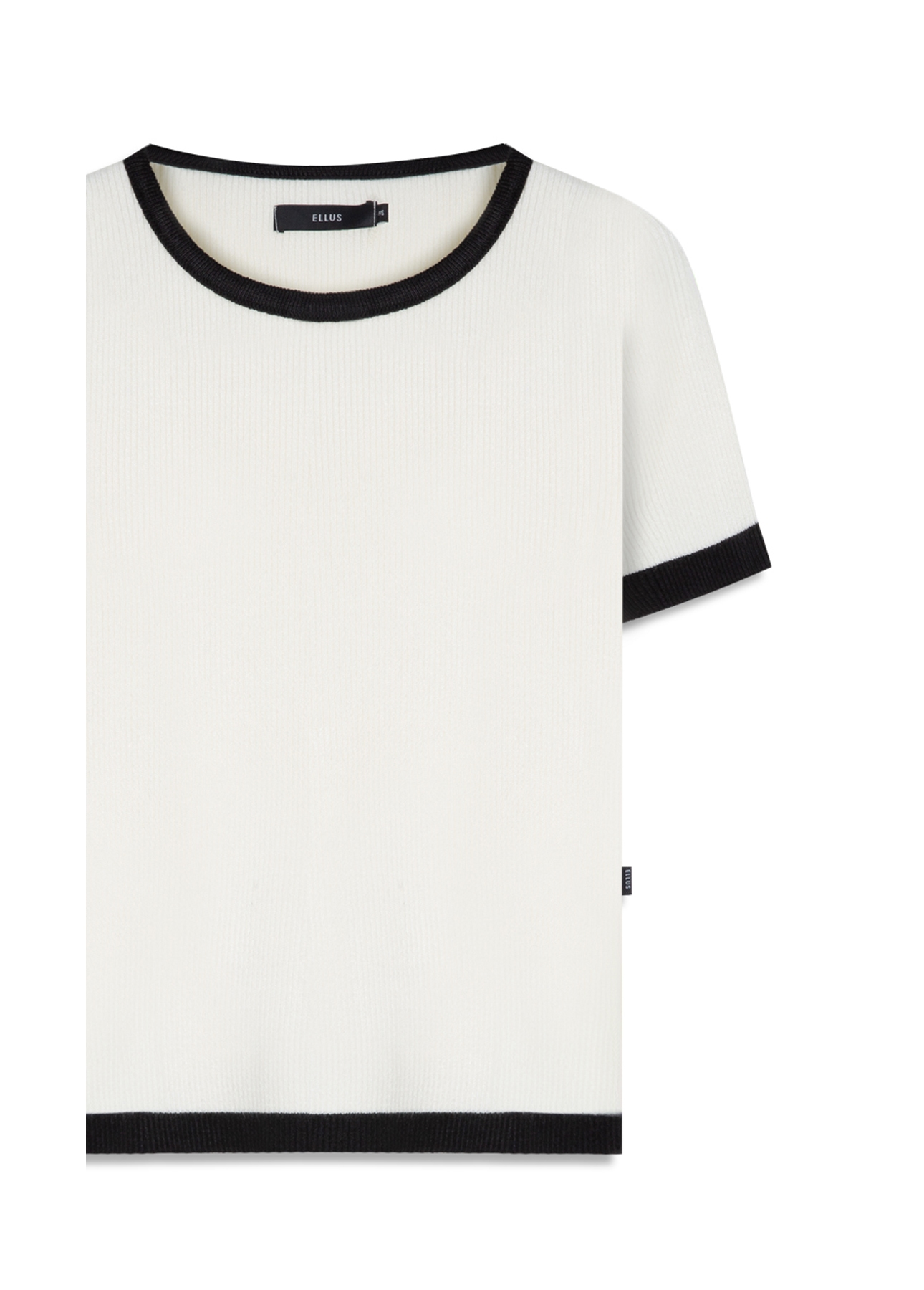 Blusa Power Knit Ribbed Off White