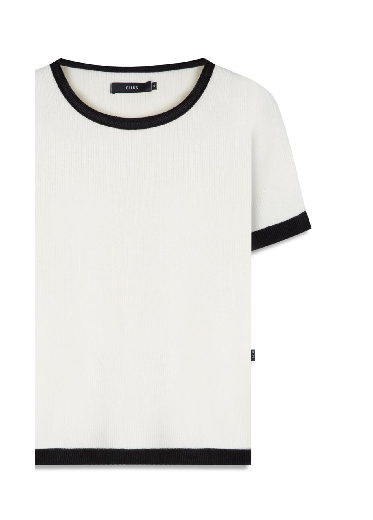 Blusa Power Knit Ribbed Off White