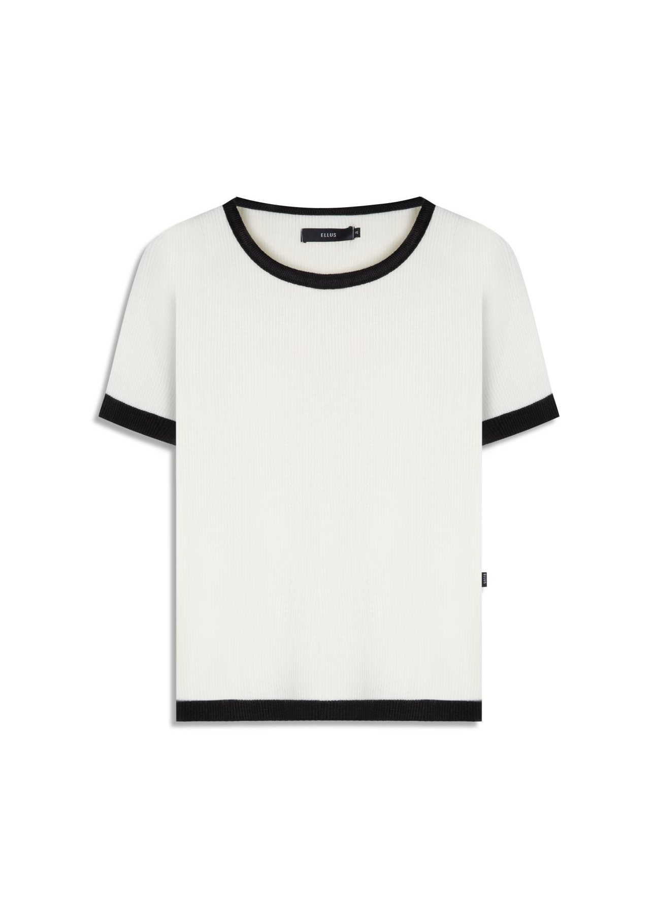 Blusa Power Knit Ribbed Off White