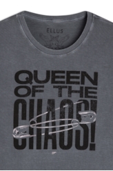 Blusa Queen The Chaos Ellus Grafite