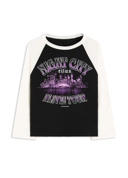 Blusa Raglan Night City Preto