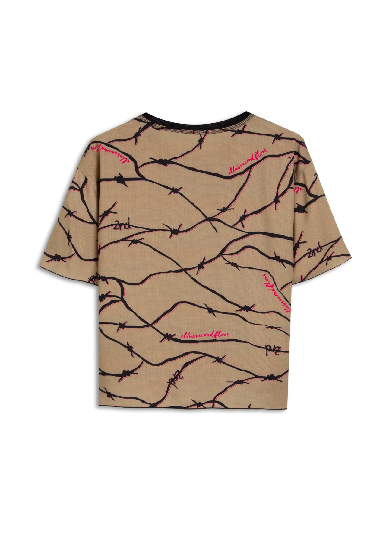 Blusa Rayon Army Barbwire Estampado