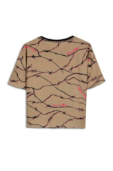 Blusa Rayon Army Barbwire Estampado
