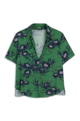Blusa Rayon Peony Estampado Verde Bandeira